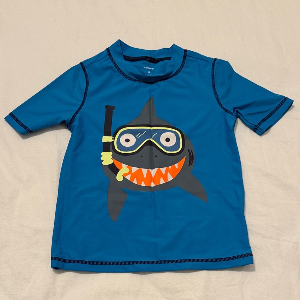 Carter's Blue Shark Rashguard Set - Picture 4 of 11